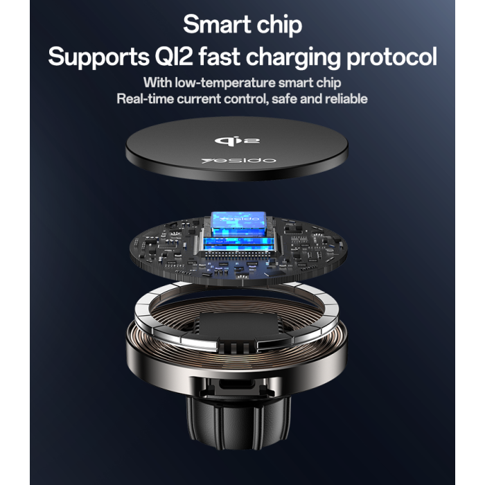DS30 15W Wireless Fast Charging Magnetic Phone Holder