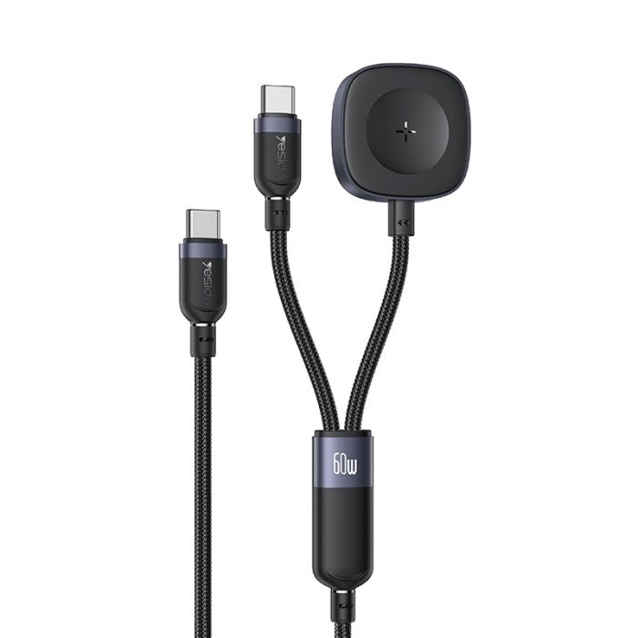 CA136C Type-C to Type-C&amp;Watch 60W Fast Charging Data Cable