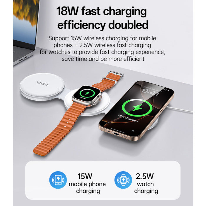 DS29 5 in 1 Multifunction Foldable Wireless Charger